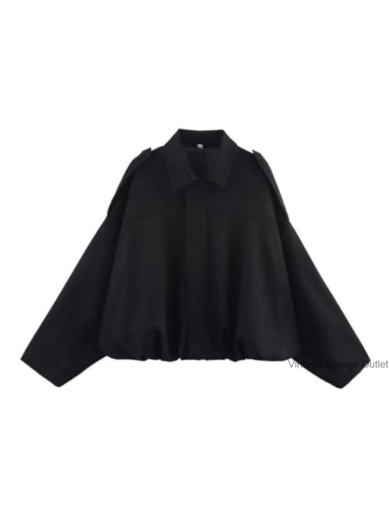 Faux Suede Bomber Jacket Oversized Long Sleeve Lapel Pilot Coat